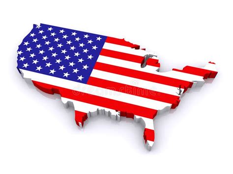 United States 3D Map stock vector. Illustration of america - 7771109