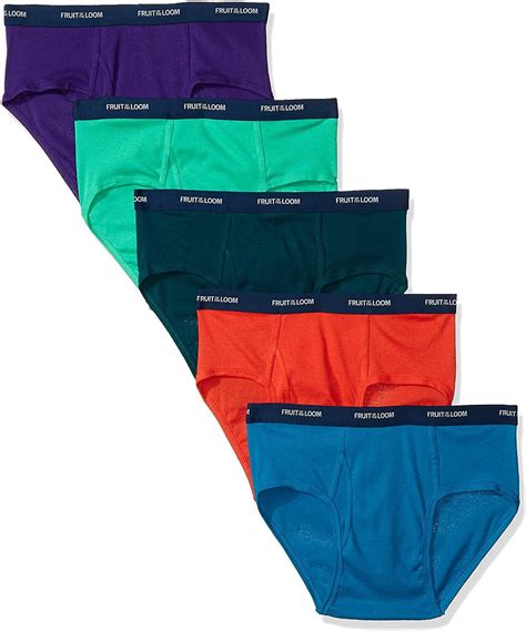 Fruit Of The Loom Inc. - Fruit of the Loom Men's Low Rise Brief - Colors May Vary(Pack of 5 ...