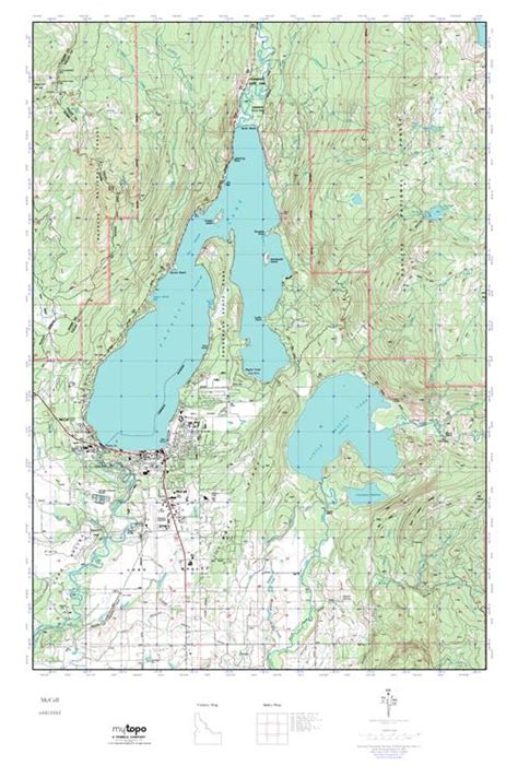 MyTopo McCall, Idaho USGS Quad Topo Map