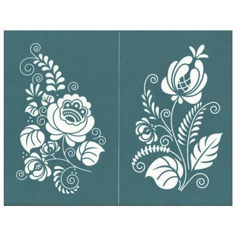 DIY Silk Screen Printing Stencil, Ornate Flower Floral Pottery Design ...