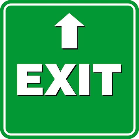 Highway Exit Sign Vector