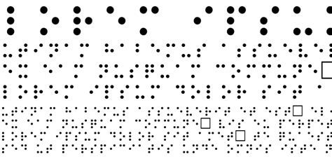 Braille Regular : Download For Free, View Sample Text, Rating And More On Fontsgeek.Com