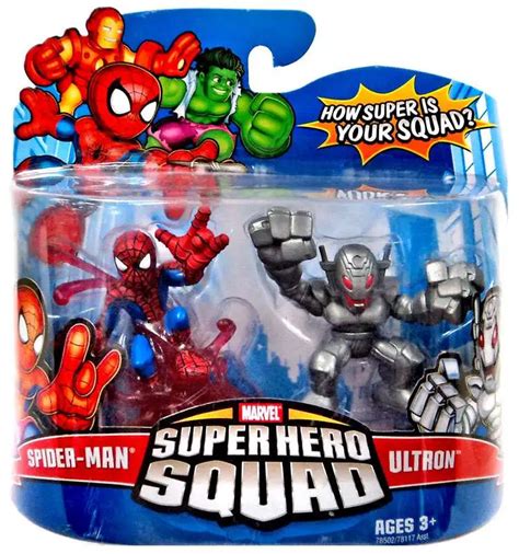 Marvel Super Hero Squad Series 10 Spider-Man Ultron 3 Mini Figure 2 ...