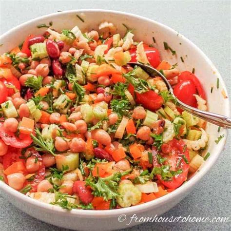 Colorful, Tasty and Healthy Mixed Bean Salad - Entertaining Diva ...