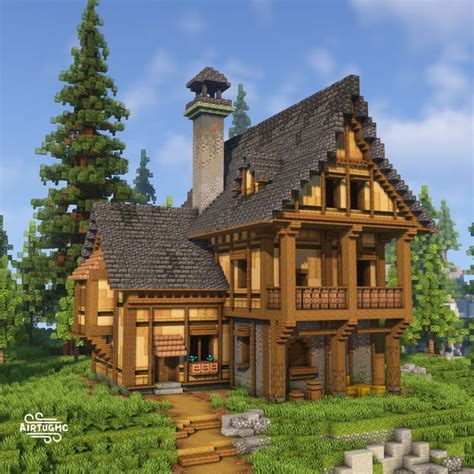 Minecraft Cabin, Minecraft Building Guide, Minecraft House Plans, Minecraft Houses Blueprints ...