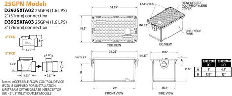 Detail Grease Trap Design Drawings