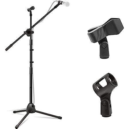 Techtest Heavy Duty Adjustable Dual Mike Stand Condenser Microphone ...