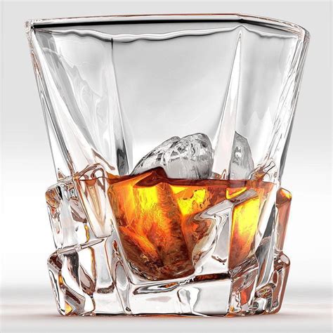 Lead free crystal whiskey glasses