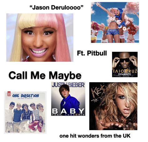 Pop Music from the Early 2010s starter pack : starterpacks