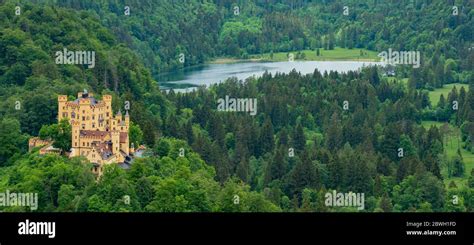 Famous Hohenschwangau Castle in Bavaria Germany - the High Castle Stock ...