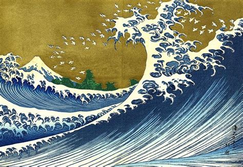 Japanese Wave Paintings - FeltMagnet