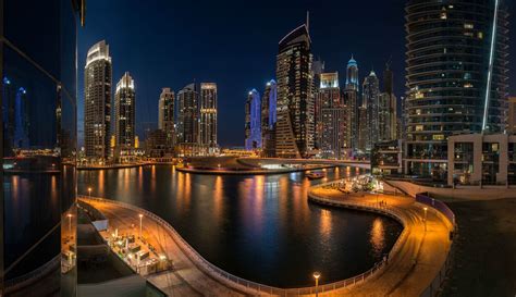 Abu Dhabi Cityscape At Night | Commercial architecture, Architecture ...