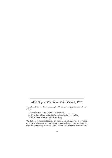 Abbé Sieyès, What is the Third Estate?, 1789 | Schemes and Mind Maps ...