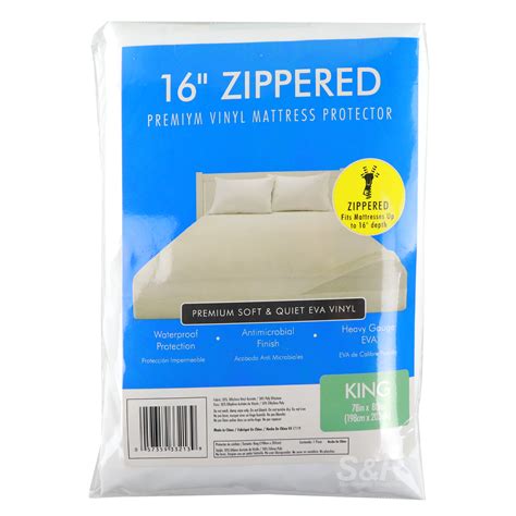 Martha Stewart Collection 16-inch Zippered Mattress Protector King Size 1pc