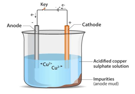 How are metals refined by the electrolytic process? Describe the electrolytic refining of copper ...