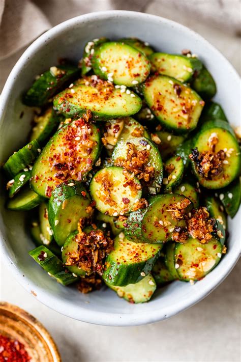 Spicy Cucumber Salad - The Almond Eater