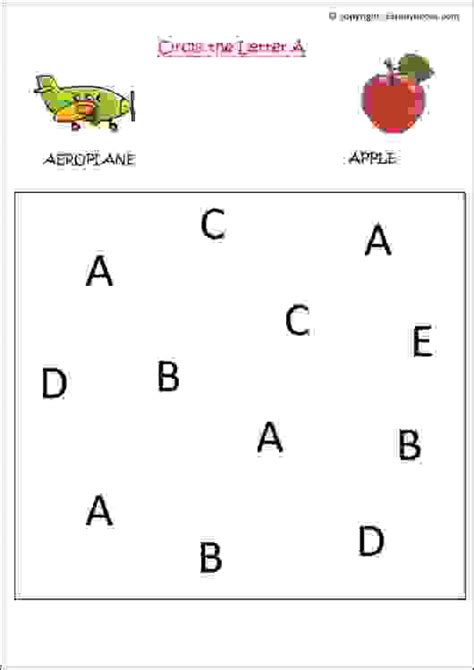 ️Circle The Letter A Worksheet Free Download| Goodimg.co