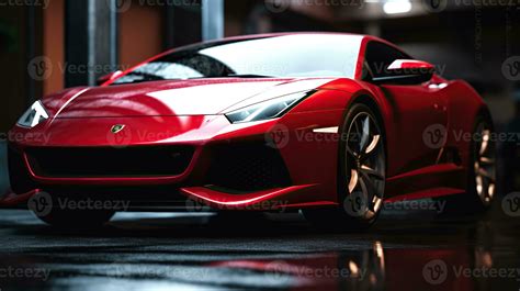 Luxury red sport car. Generative AI 28274676 Stock Photo at Vecteezy