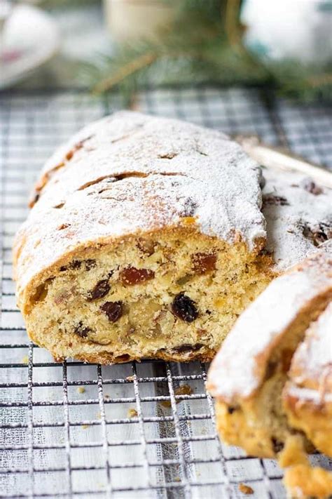 German Christmas Cake (Stollen Recipe) - Lavender & Macarons