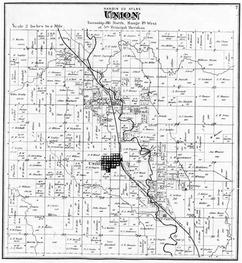 Union Township Map - 1875