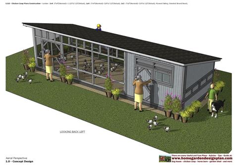 home garden plans: L110 - Chicken Coop Plans Construction - 0620 ...