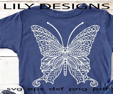 Butterfly Mandala Svg Butterfly Svg Mandala Svg Butterfly | Etsy