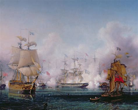 Episode of the Battle of Navarino Painting by Ambroise-Louis Garneray - Fine Art America