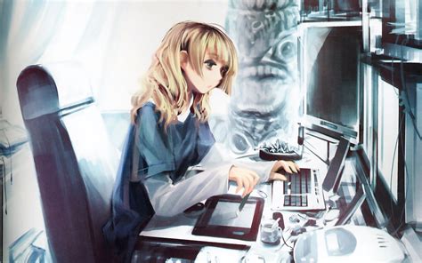 Anime Computer Hacker Girl Wallpapers - Wallpaper Cave