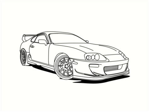 Toyota Supra Drawing at PaintingValley.com | Explore collection of ...