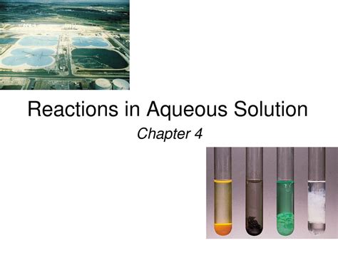 Reactions in Aqueous Solution - ppt download