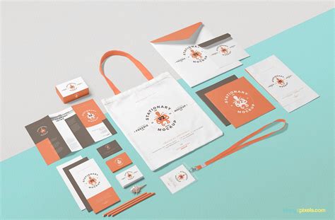 Free Business Stationery Mockup Scene | ZippyPixels