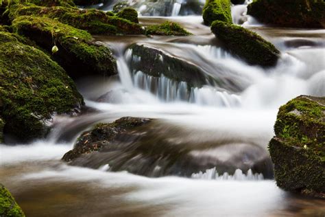 Free Images : nature, forest, rock, waterfall, blur, leaf, fall, running, river, stone, moss ...
