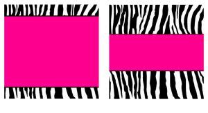 Hot Pink Zebra Glitter Template by StacyO on DeviantArt