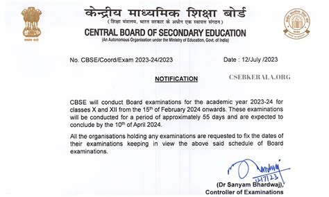 CBSE Time Table 2024 Class 8, 9, 10, 11, 12 [PDF] Download Exam Date ...