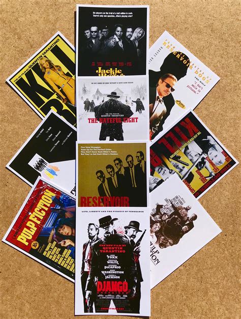 New Set of 20 Quentin Tarantino Film Images Reprinted as - Etsy