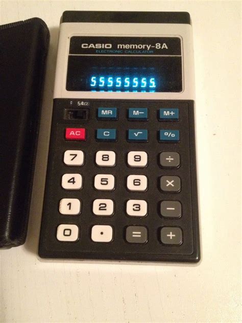 Casio Memory 8a Vintage Japan 1970x Calculator | Vintage japan, Calculator, Casio