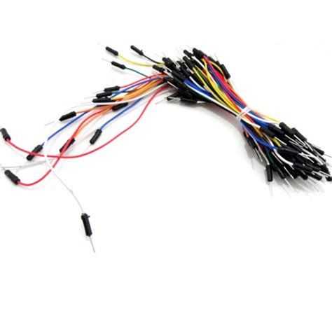 Male to Male Breadboard Jumper Wires - 1 Pin - Set of 65 Wires - Mix colors - Mix Length