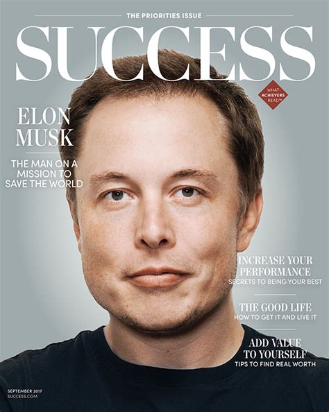 Success Magazine September 2017- Elon Musk