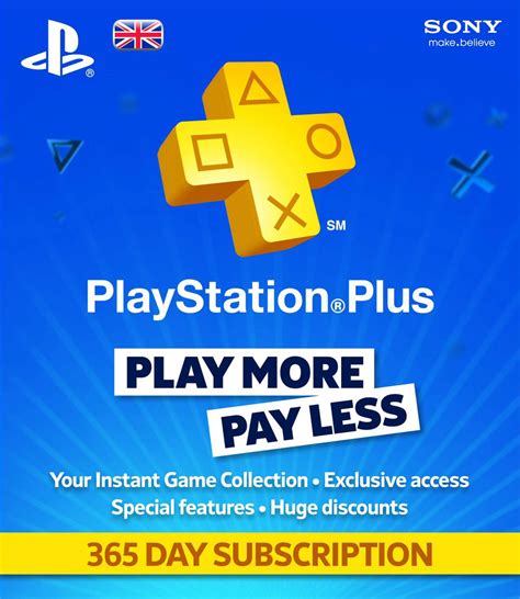 Sony playstation plus 12 month subscription card - pacstashok