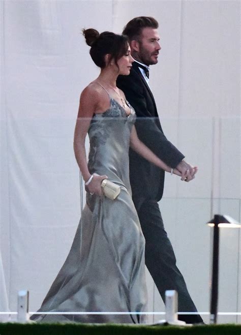 Victoria Beckham Shines in Plunging Dress for Son Brooklyn’s Wedding ...