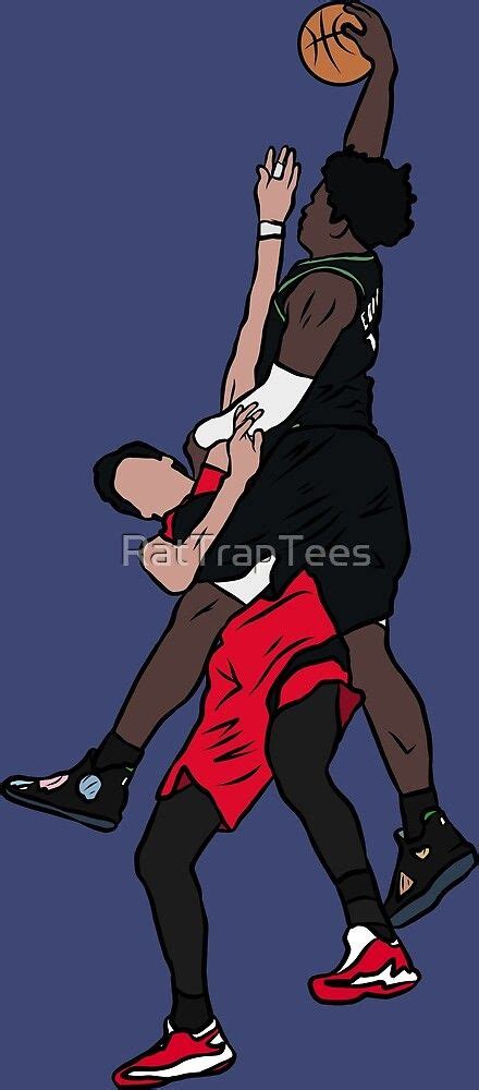 Anthony Edwards Dunk On Yuta Watanabe by RatTrapTees | Redbubble ...