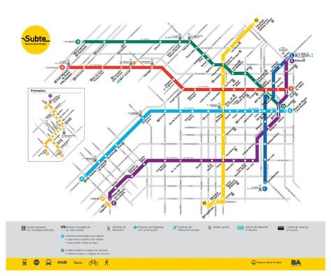 Buenos Aires Subway Map Route | PDF