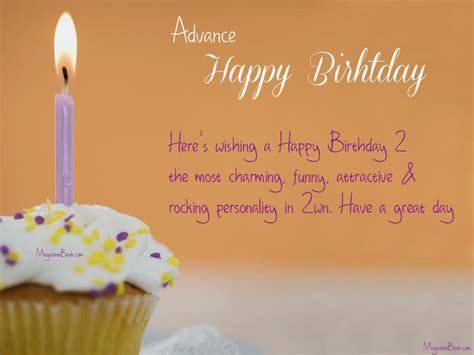 Birthday Wishes In Advance