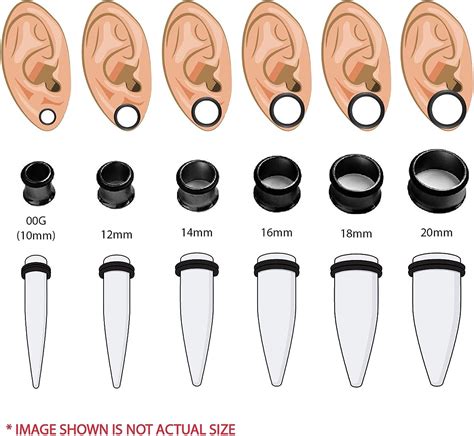 Ear Gauges Smallest To Largest at Philip Dillion blog