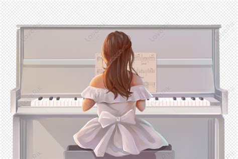 Girl Playing Piano, Girl Playing, Art Exam, Beauty PNG Free Download And Clipart Image For Free ...