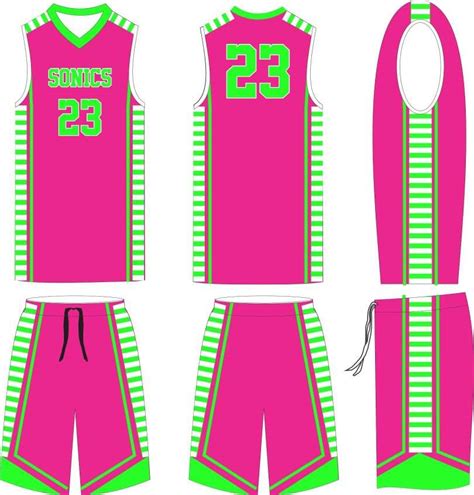 Sonics Female basketball uniform - Custom Jerseys, Team Uniforms ...