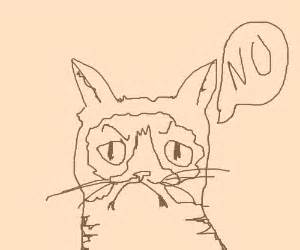 Grumpy Cat says NO - Drawception