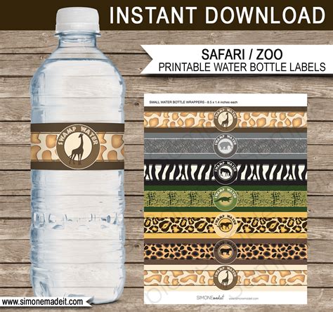 Printable Water Bottle Labels Free Templates | The Best Professional ...