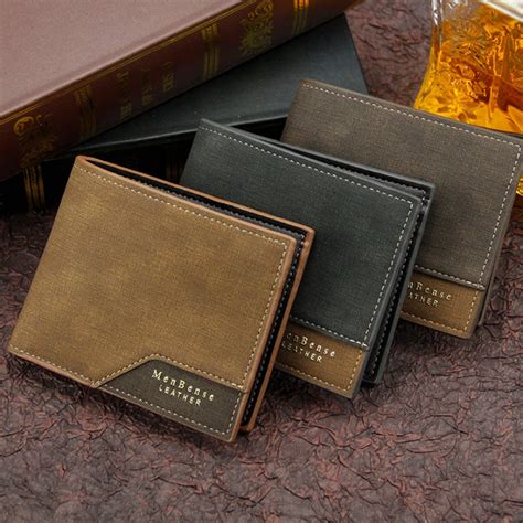 New Arrival Korean Men Leather Wallet, Extra Capacity Leather Bifold Wallet For Mens Slim Front ...