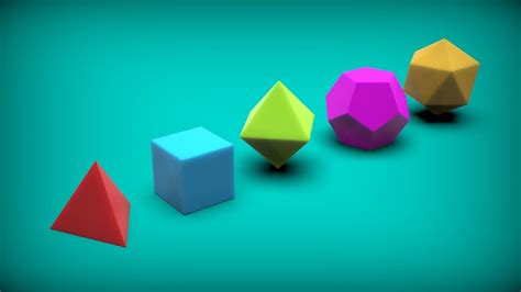 Platonic Solids 3D model 3D printable | CGTrader